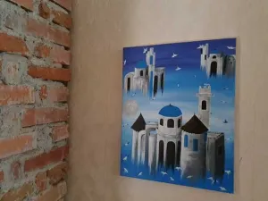 Tablou pe panza in culori acrilice  GRECIA