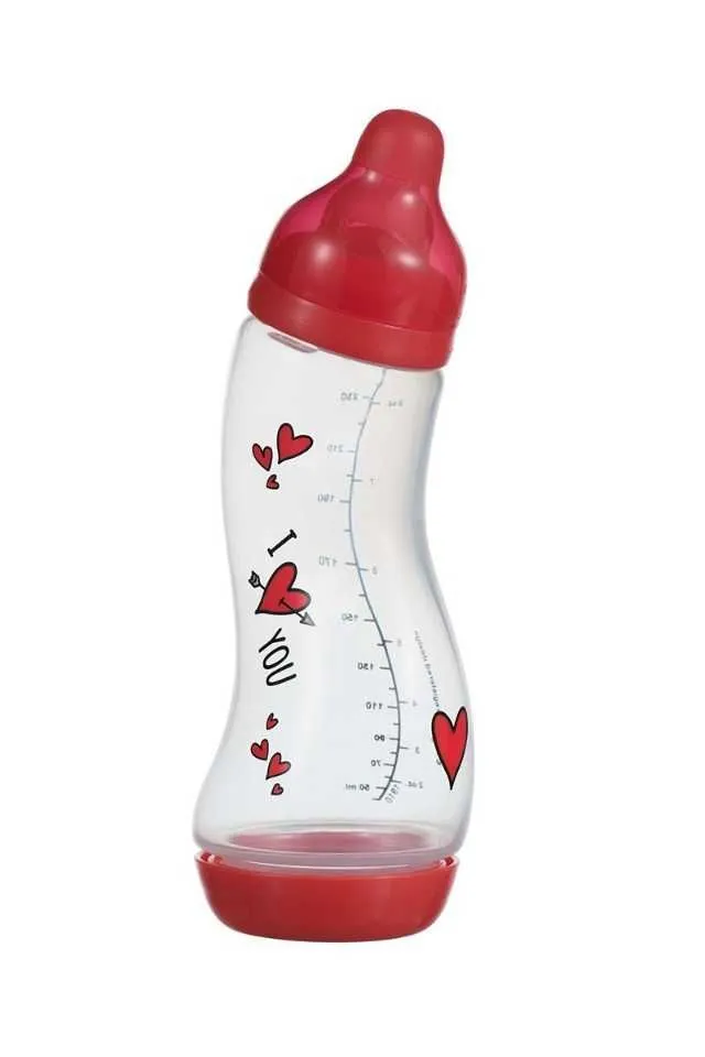 Biberon anticolici S “I Love You” 250 ml - Imaginea 2