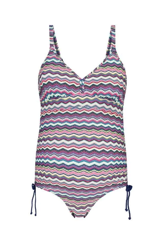 Costum de baie intreg pentru gravide multicolor dungi Esprit - Imaginea 1