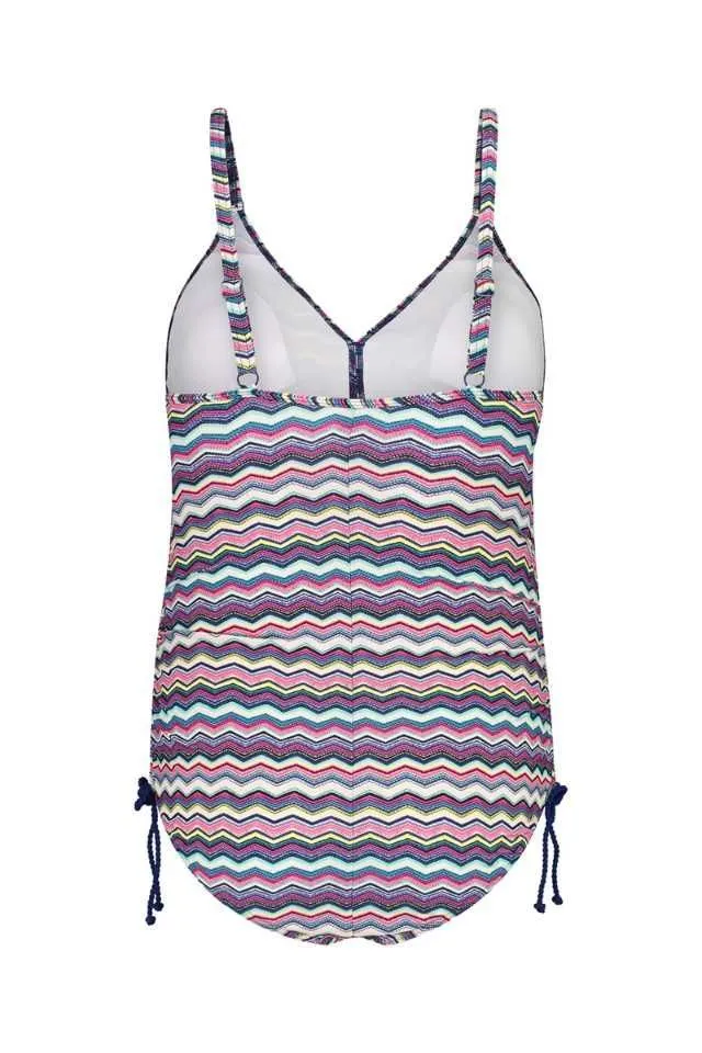 Costum de baie intreg pentru gravide multicolor dungi Esprit - Imaginea 2
