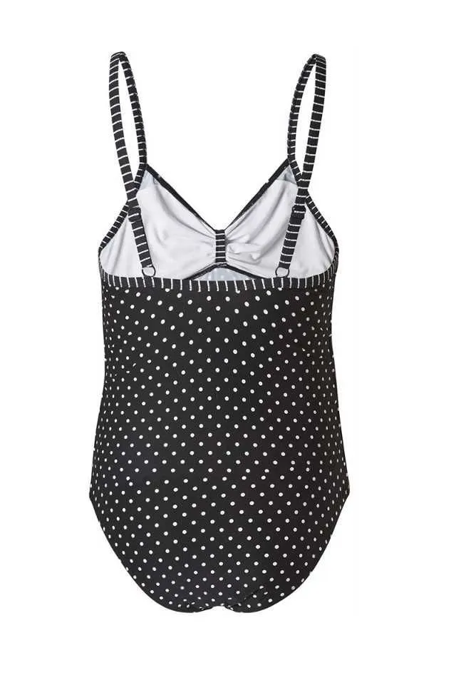 Costum de baie intreg cu buline pentru gravide Noppies - Imaginea 2