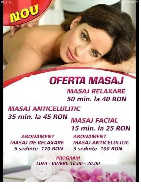 Servicii Masaj Relaxare , Terapeutic , Anticelulitic , Drenaj Limfatic , Reflexoterapie - Imaginea 1