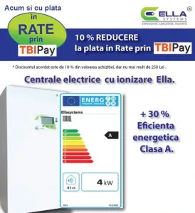 Centrale ElectroTermice ELLA- CU IONIZARE- Pentru: Apartamente- Case- Ateliere- Vile- Restaurante.