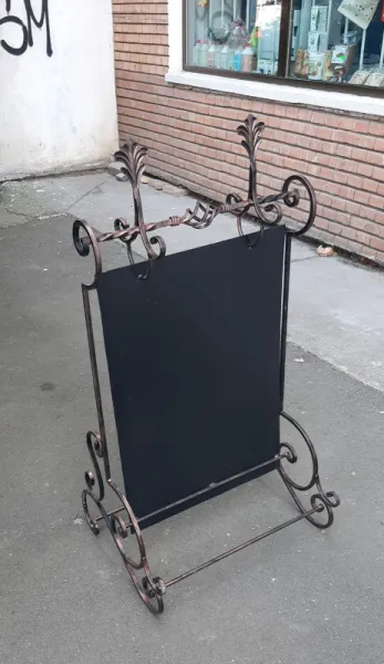 Panou stardal publicitar din fier forjat. - Imaginea 1