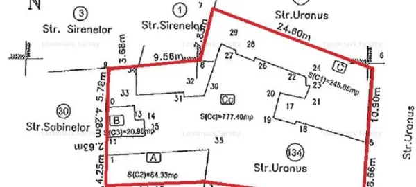 Direct proprietar vand teren str. Uranus teren 777 mp, 0 comision - Imaginea 1