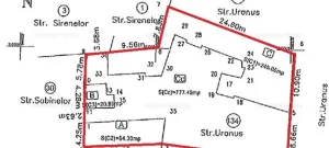 Direct proprietar vand teren str. Uranus teren 777 mp, 0 comision