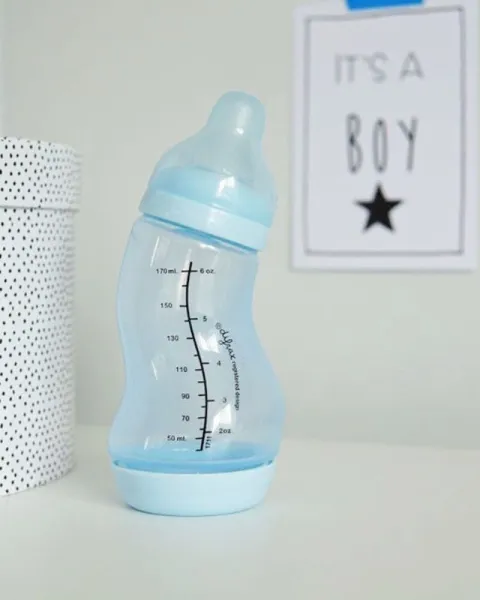 Biberon nou- nascut cu tetina cu scurgere lenta 170 ml - Imaginea 3