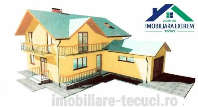Casa la rosu – parter si mansarda in com. Munteni - Imaginea 1