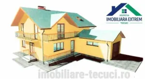 Casa la rosu – parter si mansarda in com. Munteni