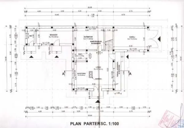 Casa la rosu – parter si mansarda in com. Munteni - Imaginea 4