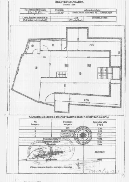 Proprietar inchiriez vila P+ M Sala Palatului nemobilata Pret 2250 euro - Imaginea 4