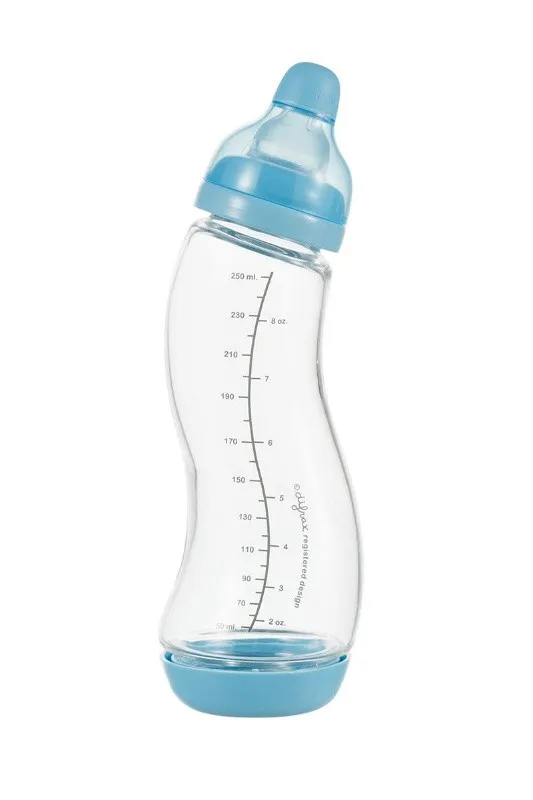 Biberon din sticla ergonomic S- Difrax 250 ml - Imaginea 3