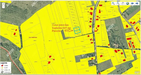 Vand teren intravilan Cluj Zona Borhanci Suprafata 1290 MP ( 2 parcele de 645 MP) - Imaginea 1