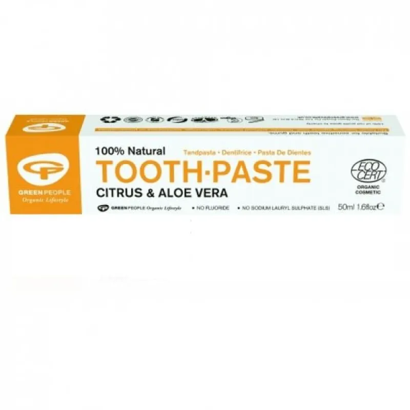 Pasta de Dinti Homeopata cu Citrice Green People, 50 ml - Imaginea 1