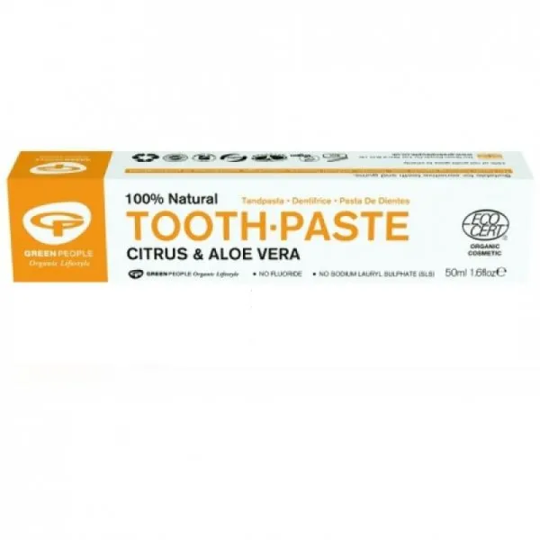Pasta de Dinti Homeopata cu Citrice Green People, 50 ml - Imaginea 1