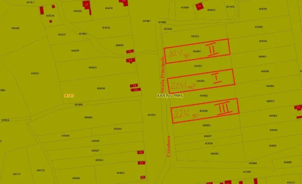 Proprietar vand 3 x parcele teren intravilan de 2. 241 m2 la Crivobara - Imaginea 2