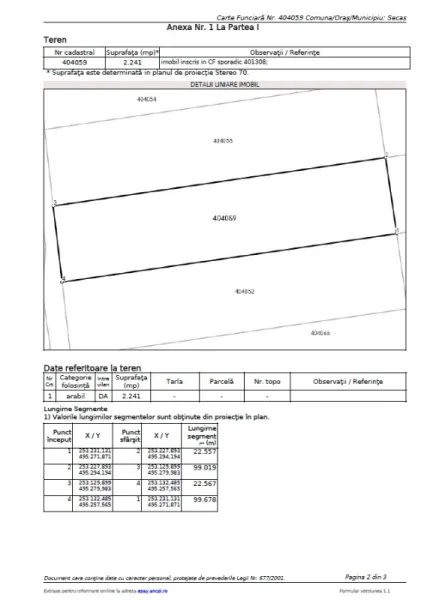 Proprietar vand 3 x parcele teren intravilan de 2. 241 m2 la Crivobara - Imaginea 3