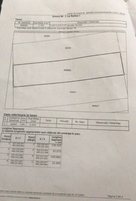 Proprietar vand 3 x parcele teren intravilan de 2. 241 m2 la Crivobara - Imaginea 4
