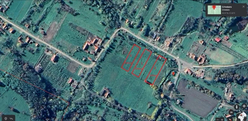 Proprietar vand 3 x parcele teren intravilan de 2. 241 m2 la Crivobara - Imaginea 9