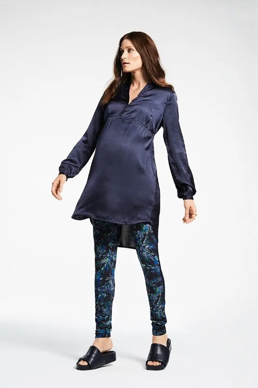 Colanti/ leggings gravide cu imprimeu Queen Mum - Imaginea 4