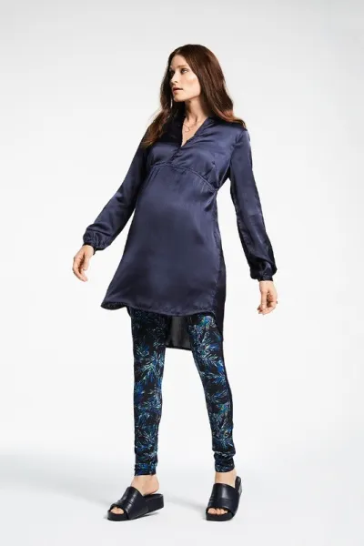 Colanti/ leggings gravide cu imprimeu Queen Mum - Imaginea 4