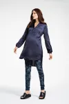Colanti/ leggings gravide cu imprimeu Queen Mum - Miniatura 4