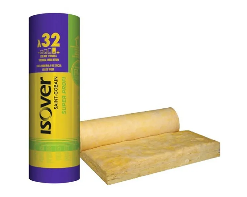 Vata minerala de sticla Isover Super Profi 100x4500x1200 mm - Imaginea 1