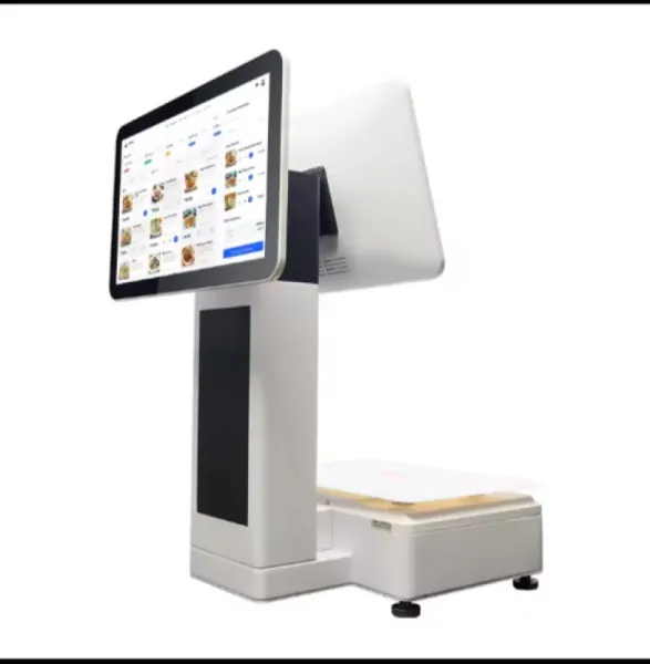 Sistem POS all- in- One cu ecran dublu de vanzare cu ridicata pentru restaurante si supermarketuri - Imaginea 2