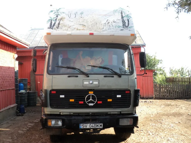 Vand MERCEDES BENAZ 17 tone camion, platforma, prelata sau pt apicol stupi, stare f buna - Imaginea 2