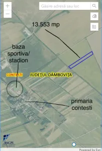 se vinde teren extravilan ( arabil) in Dambovita- 1, 3553 ha