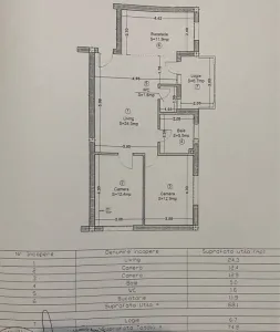 Apartament 3 camere zona Vivo