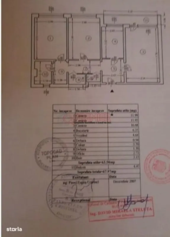 Apartament 3 camere decomandat, 68mp, Titan, Baba Novac, 93. 000euro - Imaginea 10