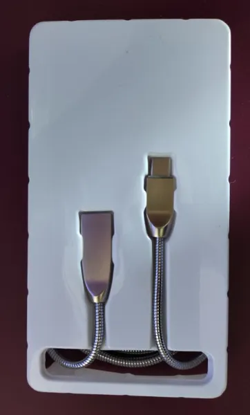 Cablu metalic Myria USB C - Imaginea 2