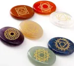 Set 7 chakre din cristale + cadou placa divinatie chakre - Miniatura 2