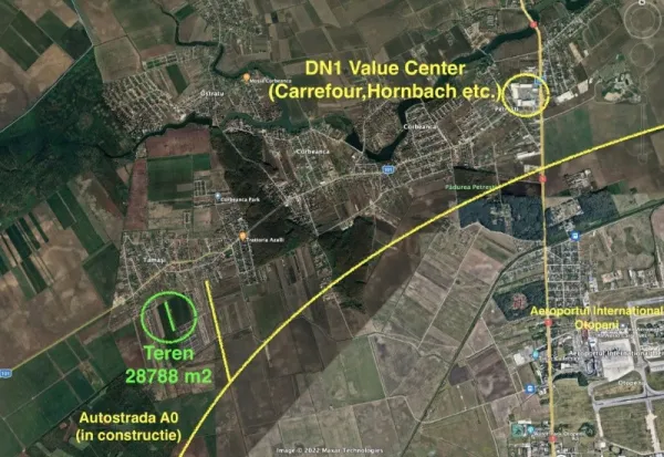NOU! Proprietar vand teren 2. 8 ha in intravilan, Tamasi ( Corbeanca) - Imaginea 2