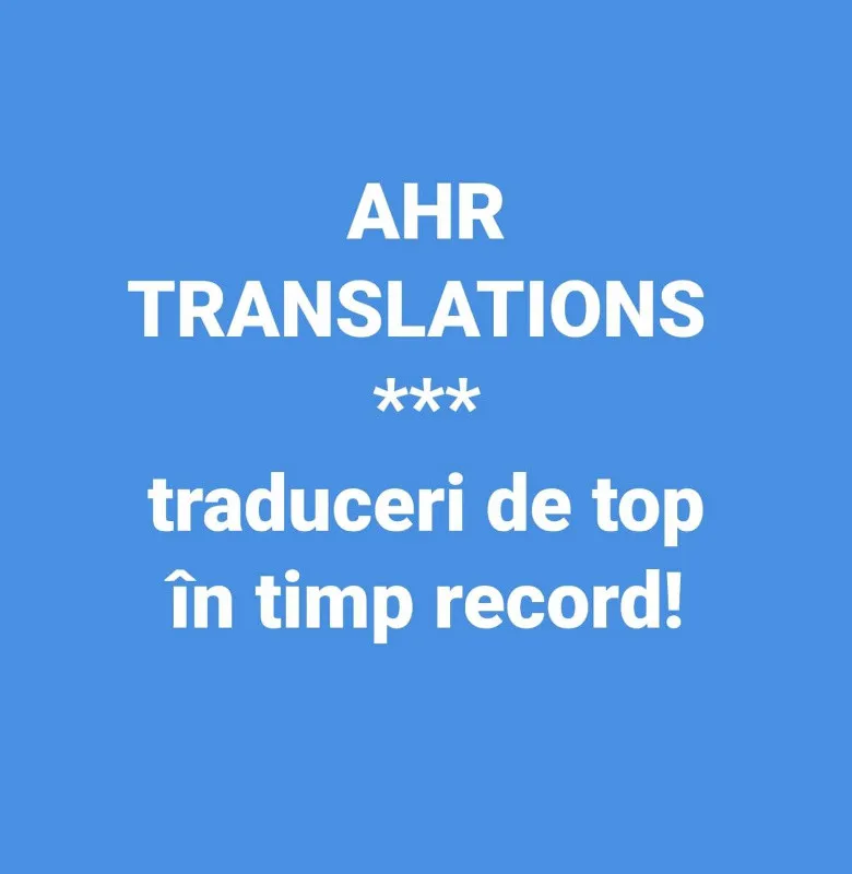 Ai acte de tradus in Targu- Mures? Lasa- ne un mesaj!   Traduceri autorizate- Traduceri legalizate - AHR - Imaginea 1