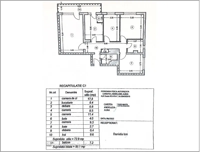 Vand Apartament 4 camere decomandat si doua bai Republicii - Imaginea 11
