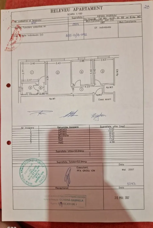 Vand apartament 3 camere Constanta - Imaginea 1