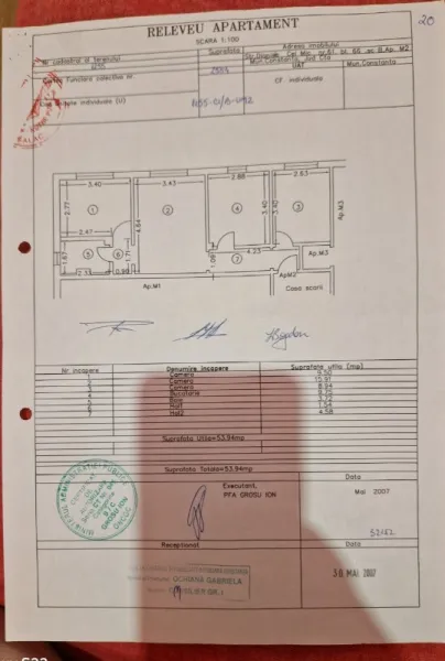 Vand apartament 3 camere Constanta - Imaginea 1