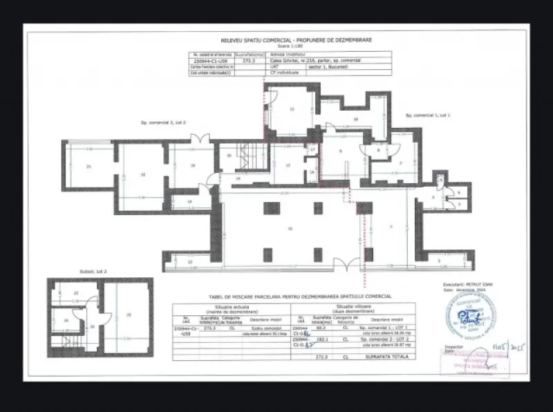 Inchiriez spatiu comercial, 258mp utili, Calea Grivitei, 4. 600euro - Imaginea 1