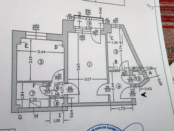 Apartament 2 camere, 49 mp, et. 7/ 10 cartier Iancului, zona Obor, 65. 000euro - Imaginea 11