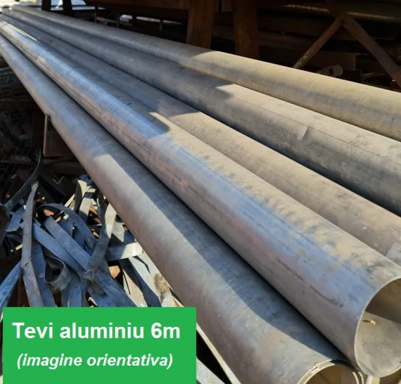 Vand 6 tevi de irigat de aluminiu, lungime 6 m/ bucata - Imaginea 1