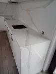 Blaturi de bucatarie din quart compozit Calacatta - Miniatura 3