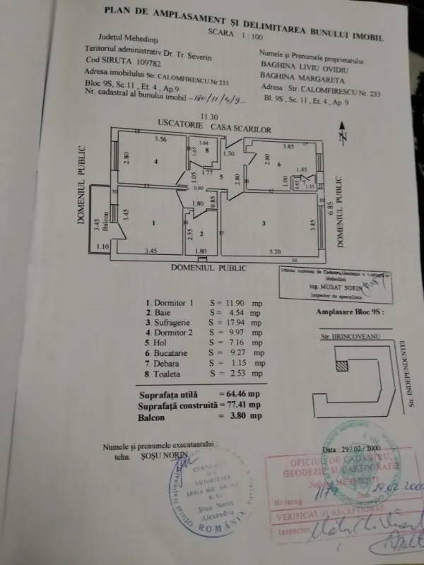 vanzare apartament 3 camere - Imaginea 1