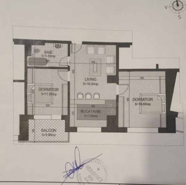 Apartament 3 camere, decomandat, 70mp, Nerva Traian, 235. 000euro - Imaginea 8
