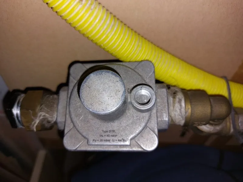 Racord flexibil gaz, otel inox, 1/ 2" G, 2000 mm cu ceas regulator 1/ 2" G - Imaginea 2