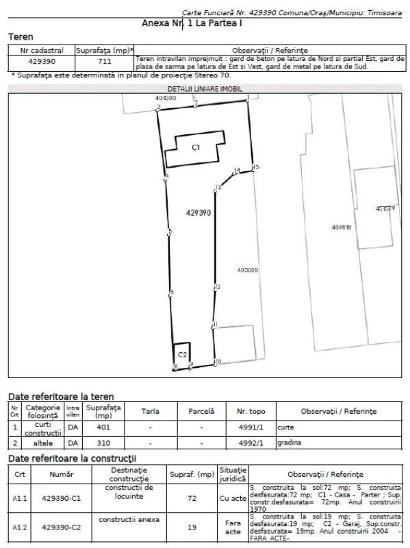 Proprietar vand 711 m2 In Timisoara si casa + garaj fara valoare - Imaginea 2