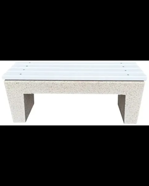 Banci si scaune din beton cu elemente din lemn, diverse modele/ dimensiuni - Imaginea 1