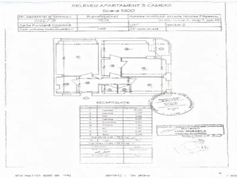 Inchiriez apartament 3 camere, Universitate, 77mp, 750euro - Imaginea 12