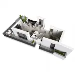 Apartament 2 camere decomandat, 44mp, Mamaia, zona Aqua Magic, 107. 000euro - Miniatura 1